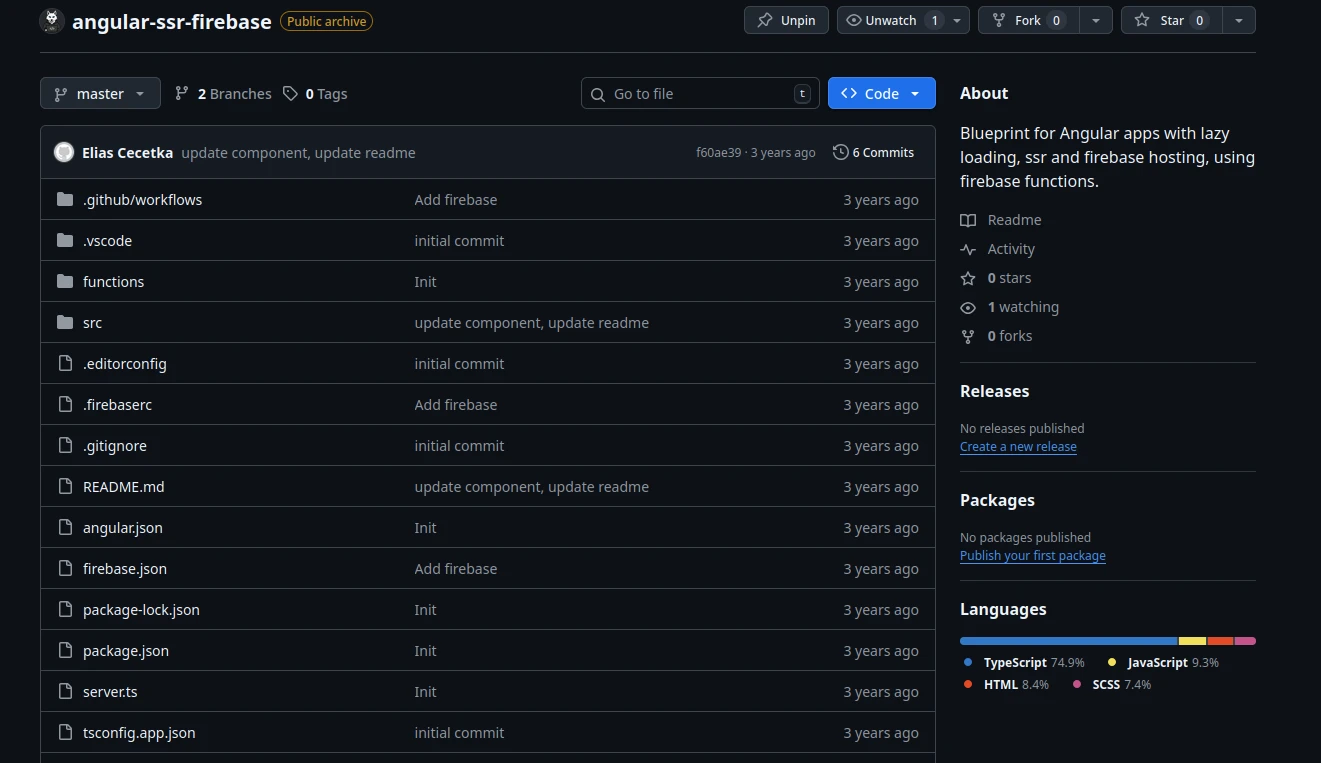 Angular SSR Firebase